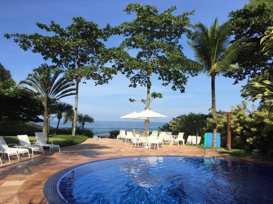 Casa Deliciosa Em Condo C/ Piscina Frente Ao Mar Sao Sebastiao  Exteriör bild