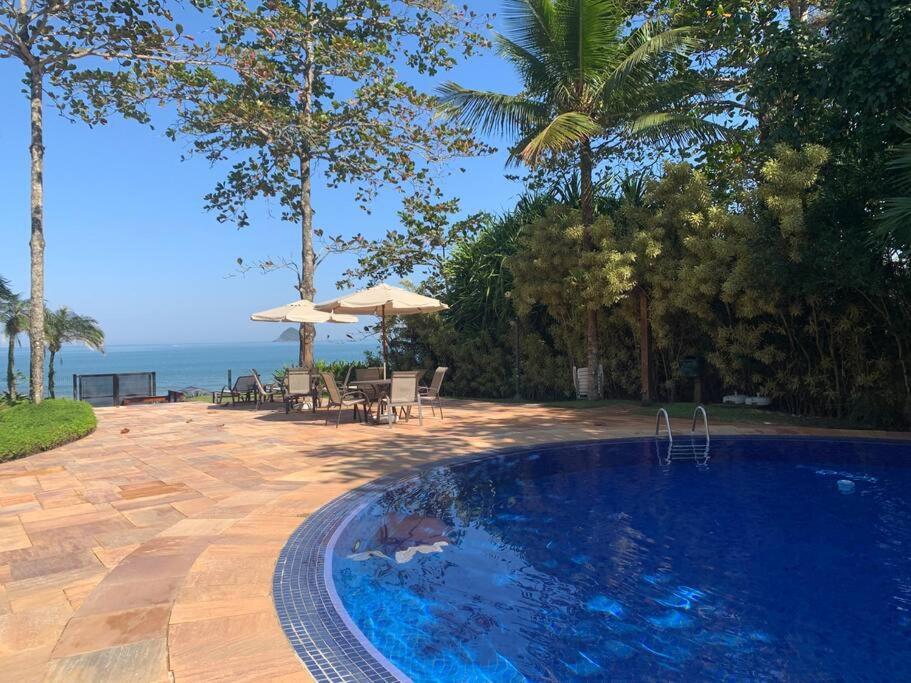 Casa Deliciosa Em Condo C/ Piscina Frente Ao Mar Sao Sebastiao  Exteriör bild